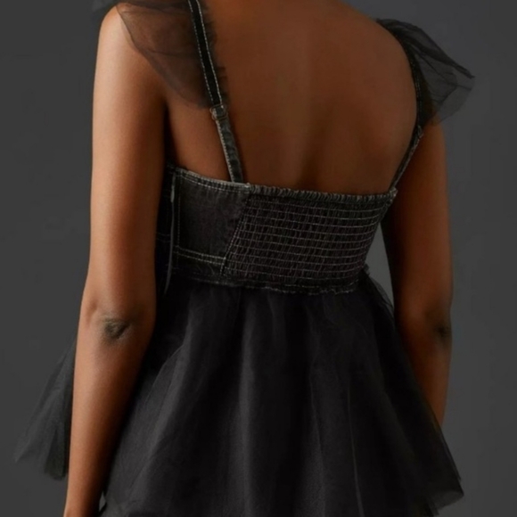 Anthropologie Pilcro babydoll tulle top - Picture 2 of 9